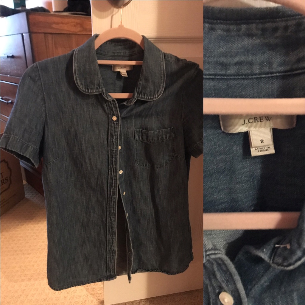 Jcrew Chambray Denim Button Down 2